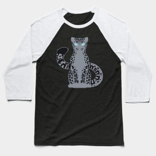 Minimalist Snow Leopard Baseball T-Shirt